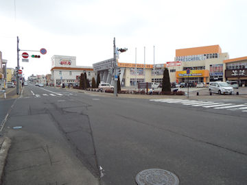 Looking up main street